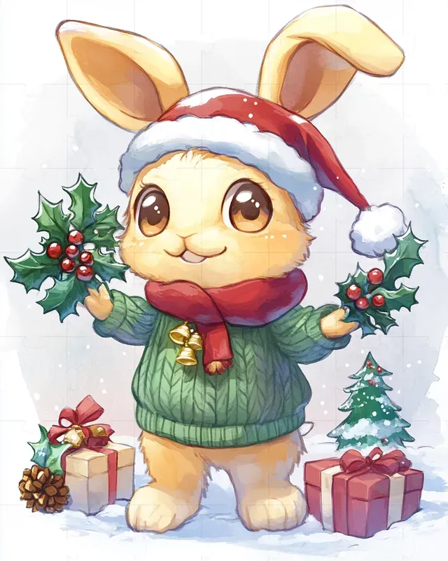 Christmas Character Illustration Cliparts