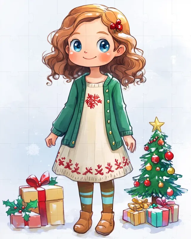 Christmas Character Illustration Cliparts