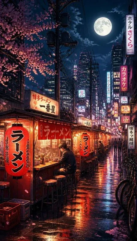 Retro Anime City Nights