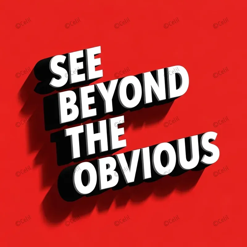 Modern 3D Typography Poster Sets