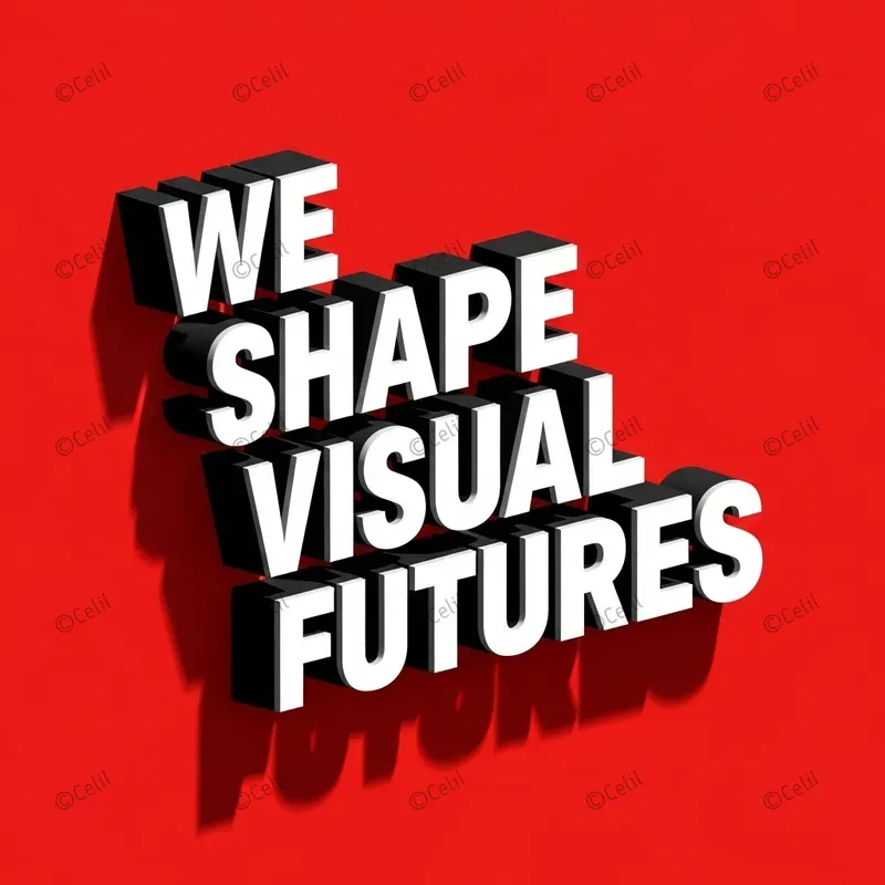 Modern 3D Typography Poster Sets