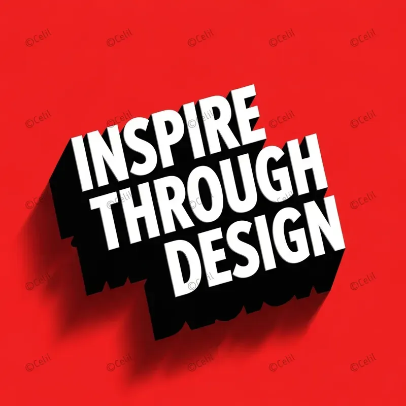 Modern 3D Typography Poster Sets