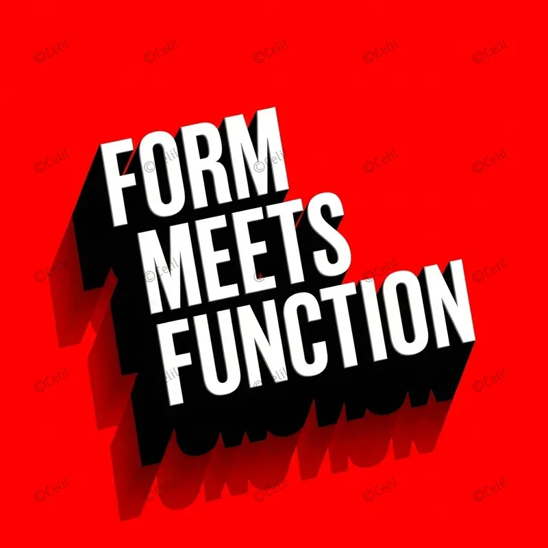 Modern 3D Typography Poster Sets