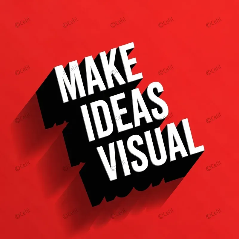 Modern 3D Typography Poster Sets