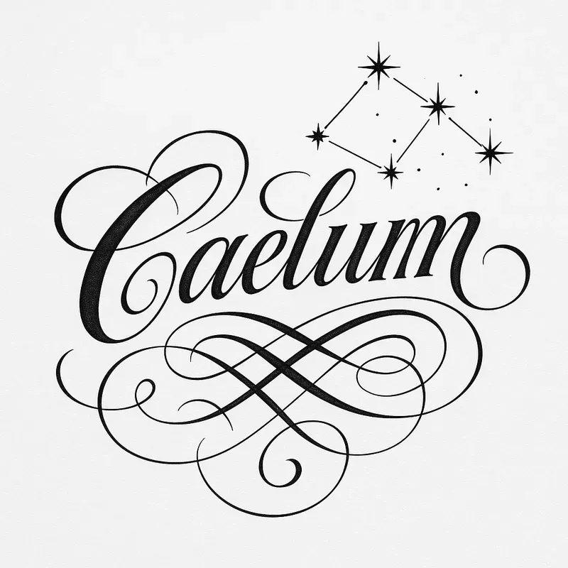 Elegant Name Art With Flourishes
