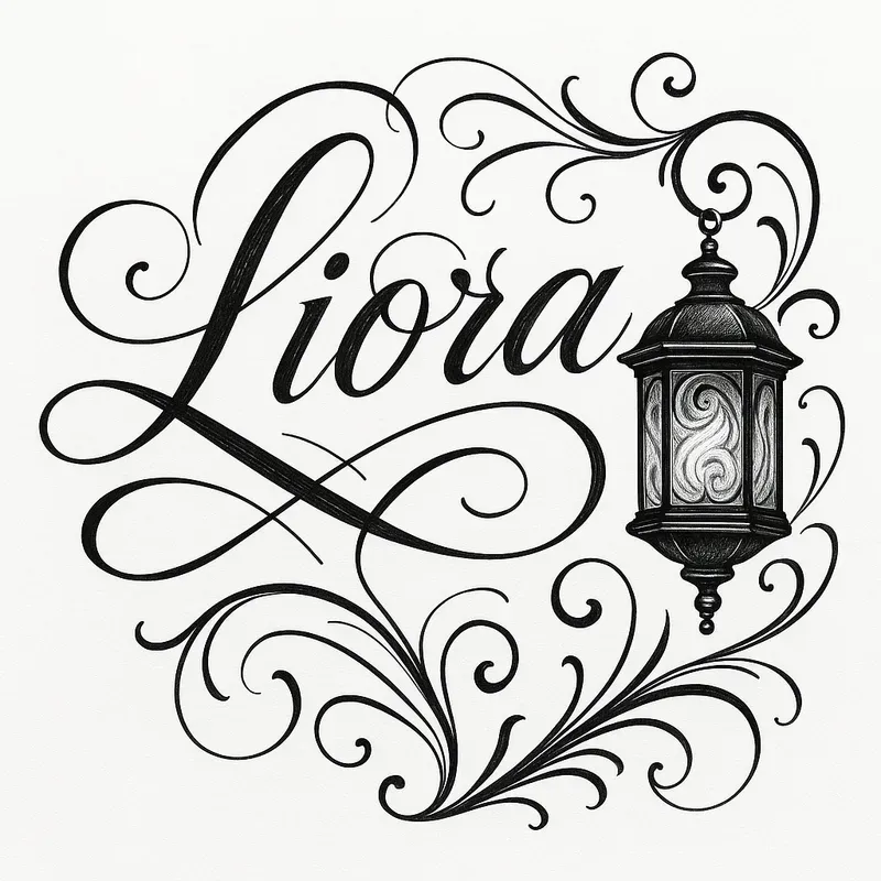 Elegant Name Art With Flourishes