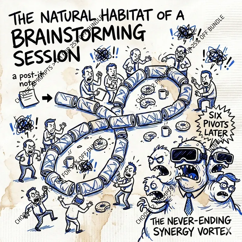 Corporate Chaos Cartoon Style