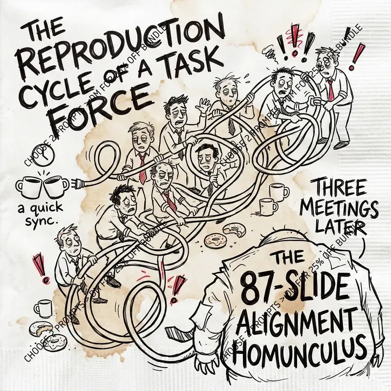 Corporate Chaos Cartoon Style