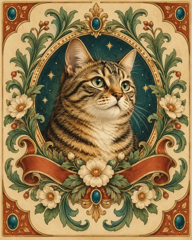 Retro Pet Portrait Crests