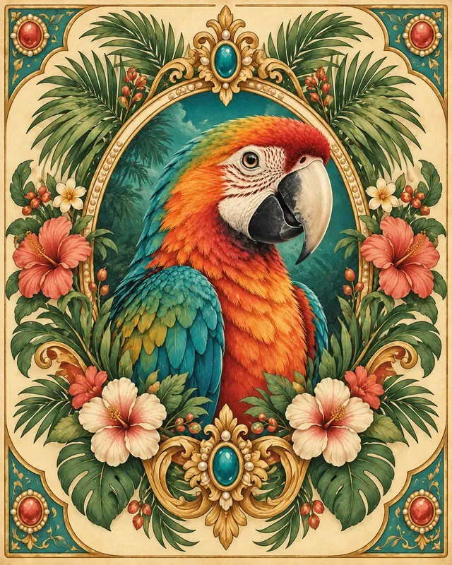 Retro Pet Portrait Crests
