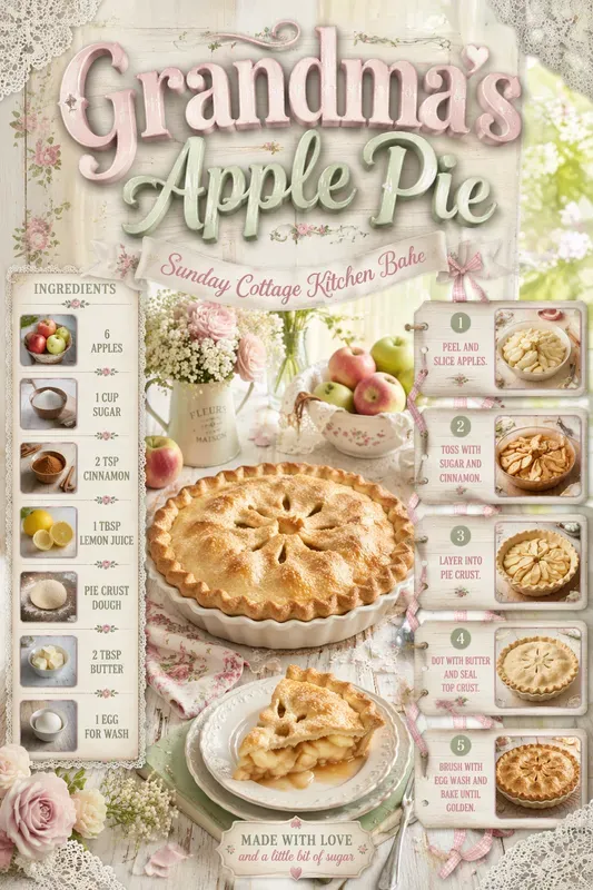 Shabby Chic Recipe Poster Generator