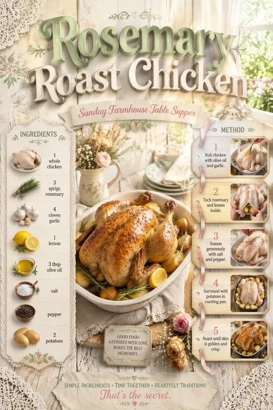 Shabby Chic Recipe Poster Generator