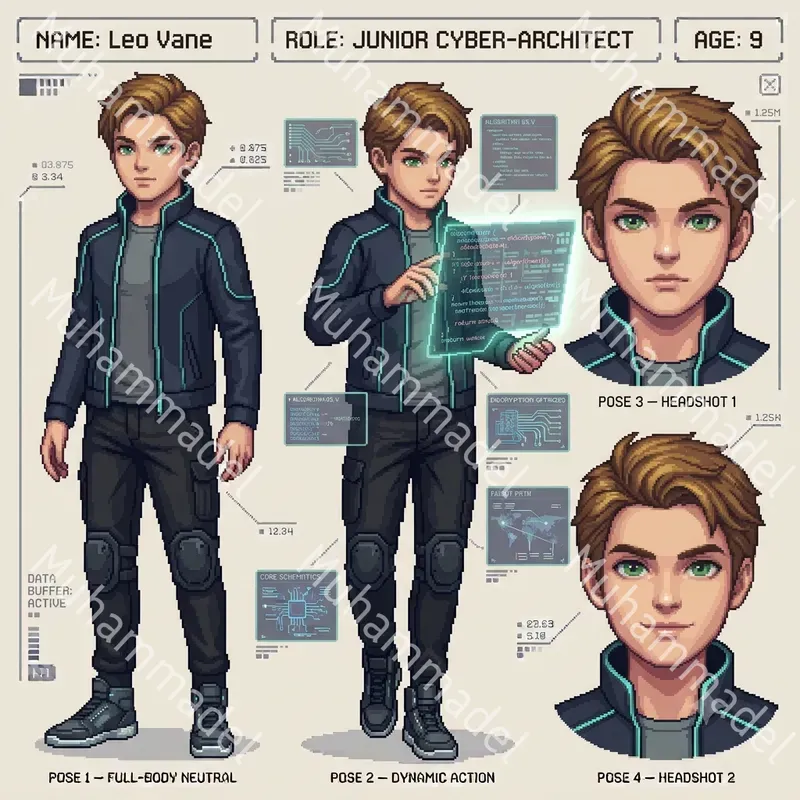 Pixel Art Character Sheet Generator