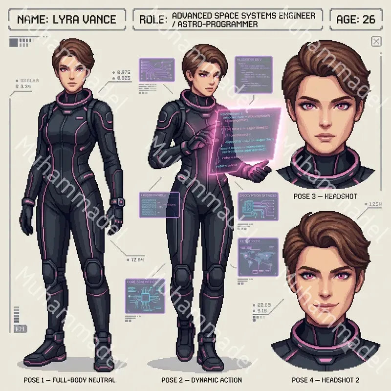 Pixel Art Character Sheet Generator