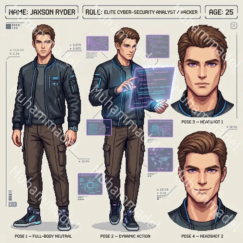 Pixel Art Character Sheet Generator