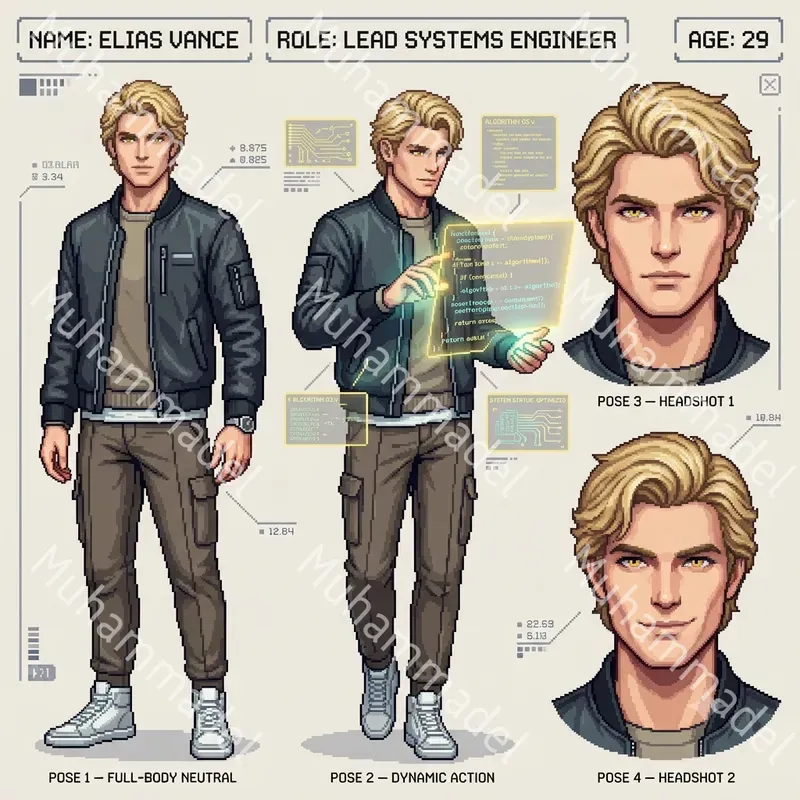 Pixel Art Character Sheet Generator