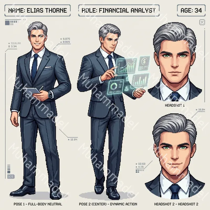 Pixel Art Character Sheet Generator