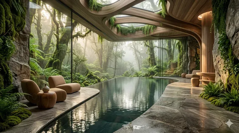 Biophilic Luxury Interior Scenes