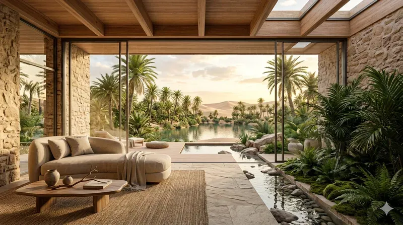 Biophilic Luxury Interior Scenes