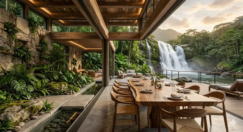 Biophilic Luxury Interior Scenes