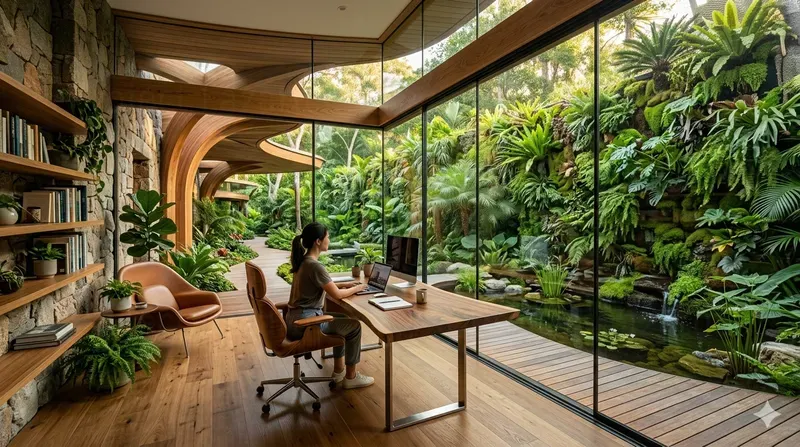 Biophilic Luxury Interior Scenes
