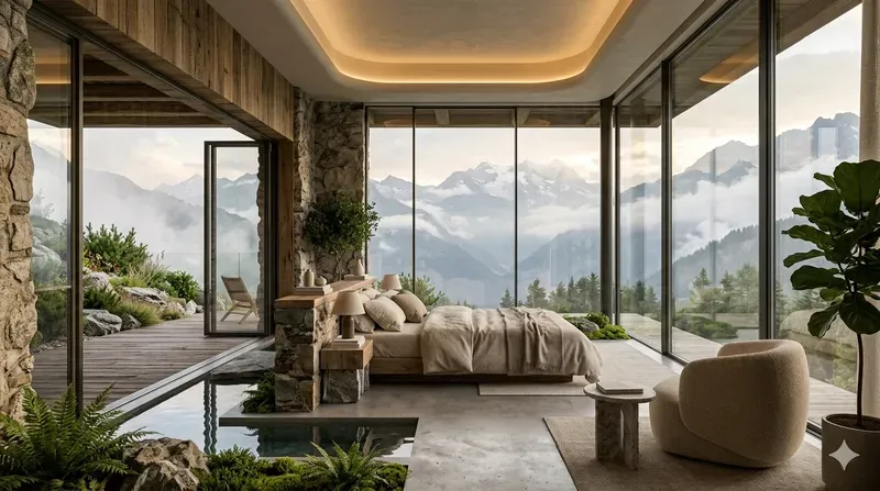 Biophilic Luxury Interior Scenes