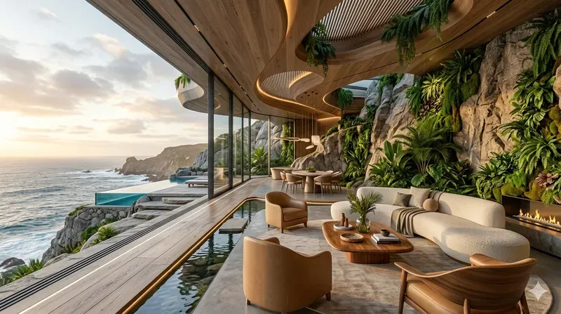 Biophilic Luxury Interior Scenes