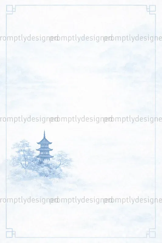 Minimal Chinoiserie Pages