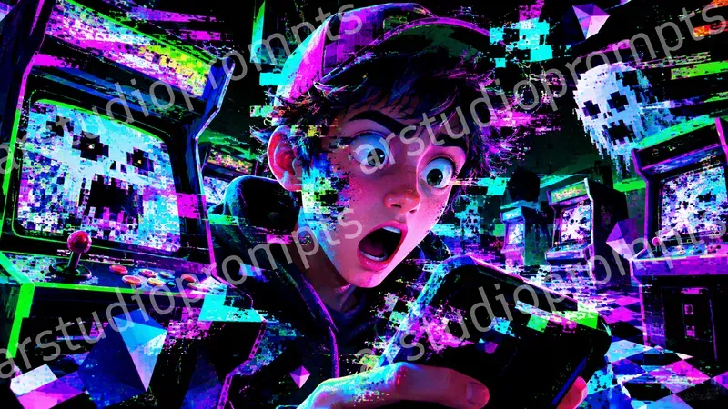 Glitchcore Reality Thumbnails