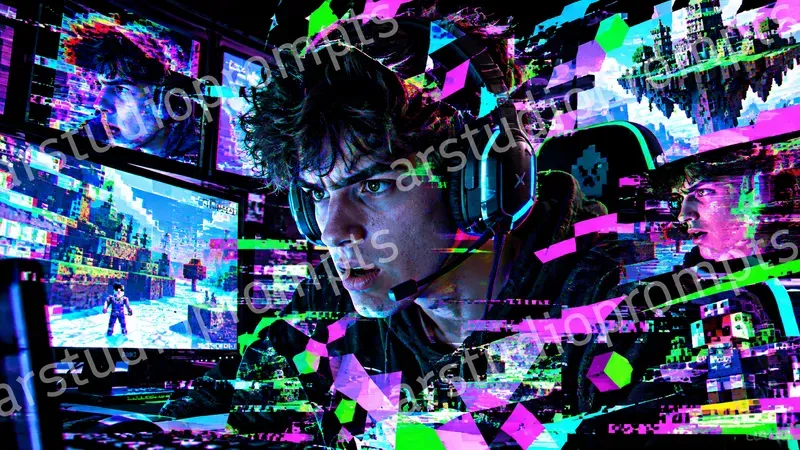 Glitchcore Reality Thumbnails