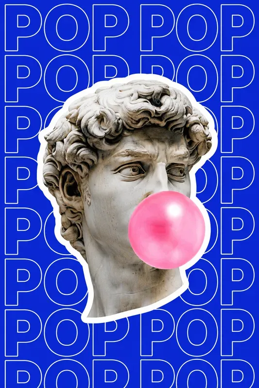 Pop Art Typography Collage Posters