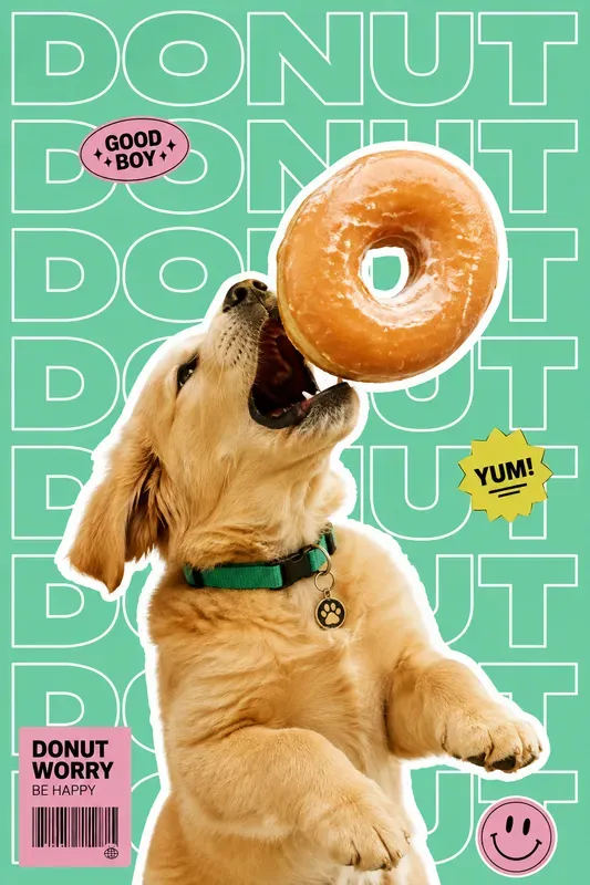 Pop Art Typography Collage Posters