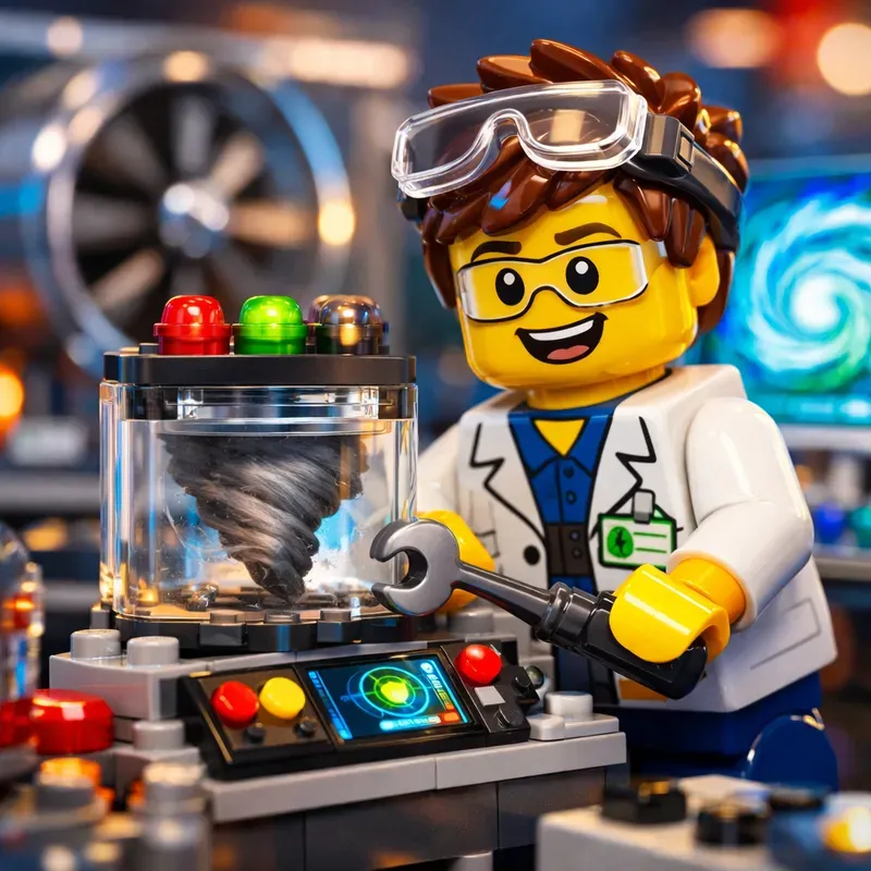 Neon Lab Lego Scientist Series Pros