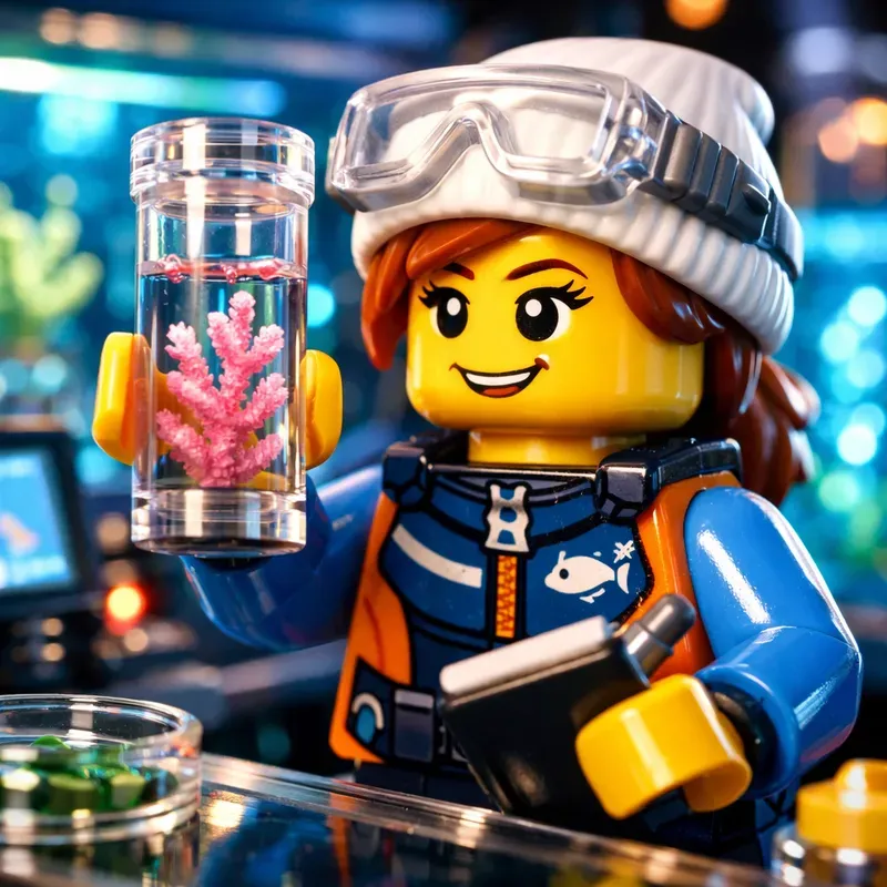 Neon Lab Lego Scientist Series Pros