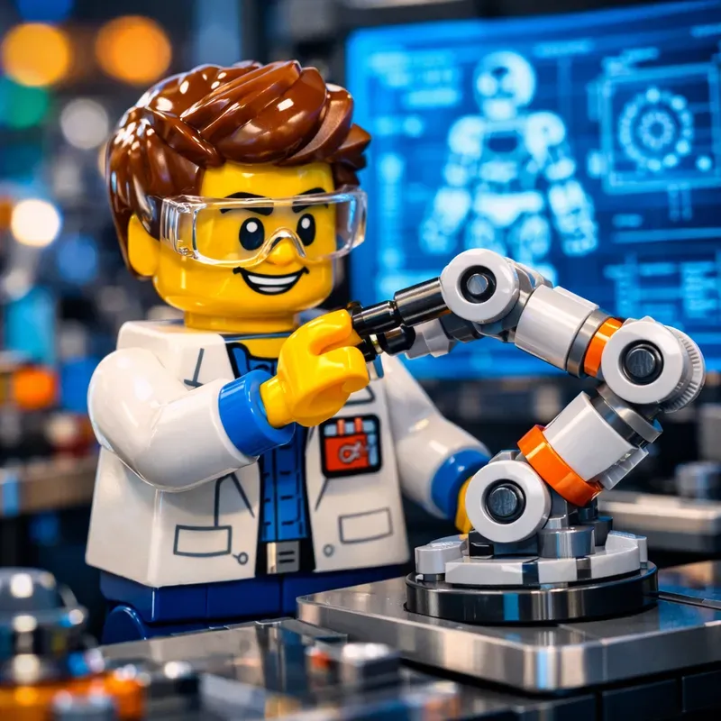 Neon Lab Lego Scientist Series Pros