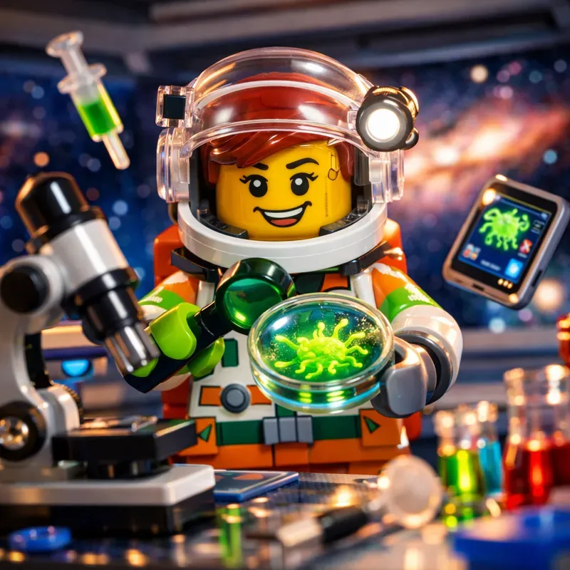 Neon Lab Lego Scientist Series Pros
