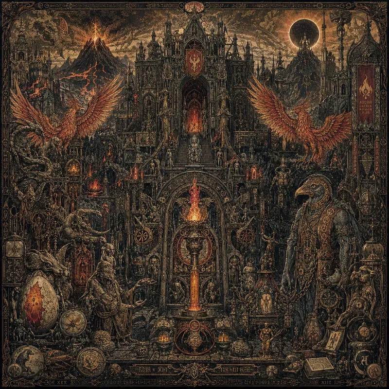 Dark Gothic Relic Fantasy Collage Art