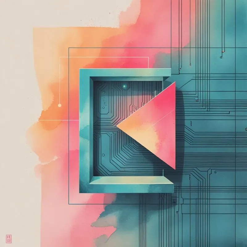 Retrominimalist Geometric Art