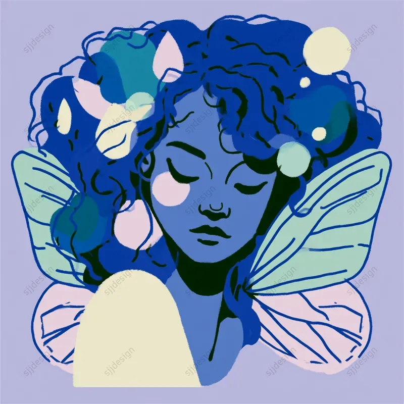 Cool Blue Mythic Clipart