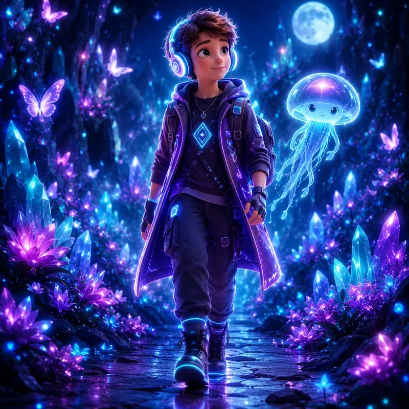 Neon Dream Glow Portraits