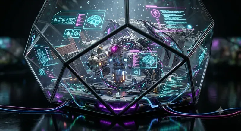 Cyberpunk Holographic Terrariums