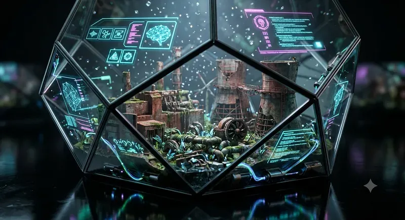 Cyberpunk Holographic Terrariums