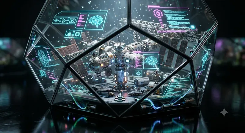 Cyberpunk Holographic Terrariums