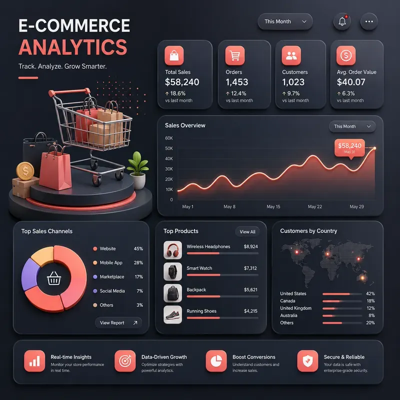 Premium 3D Corporate UI Posters