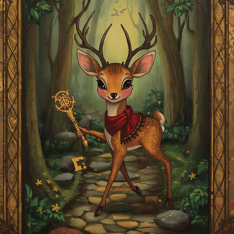 Whimsical Folk Art Tarot Characters