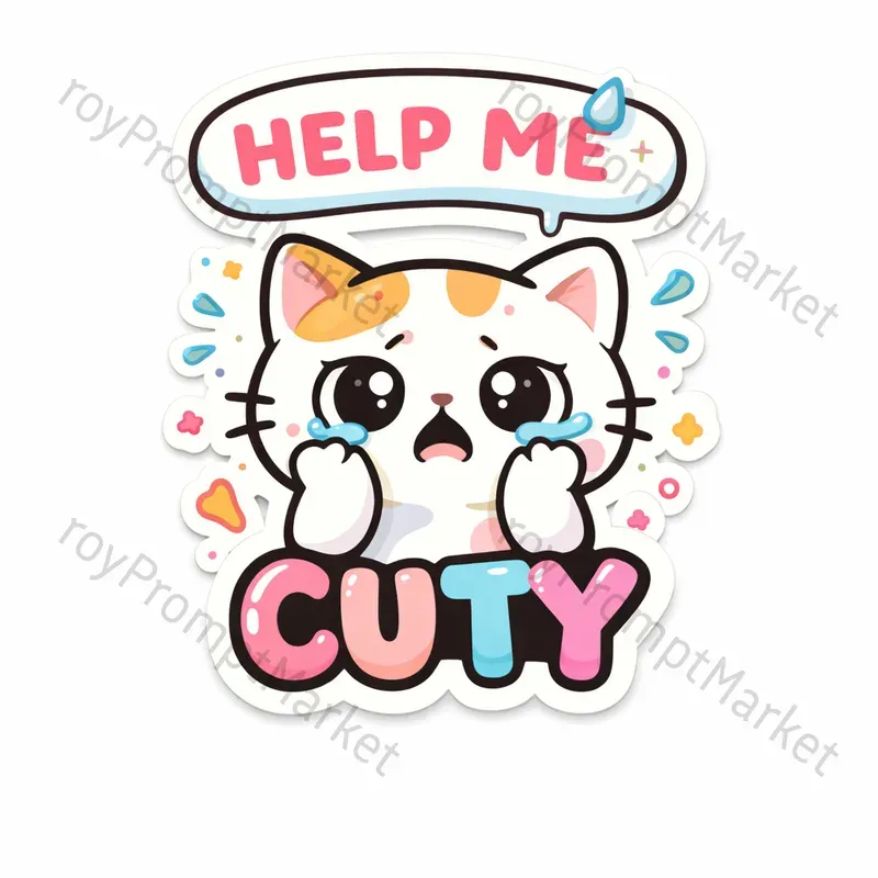 Expressive Clean Sticker Templates