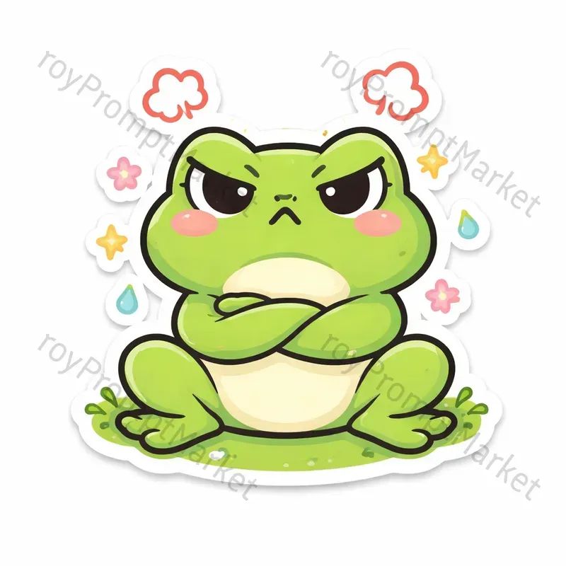 Expressive Clean Sticker Templates