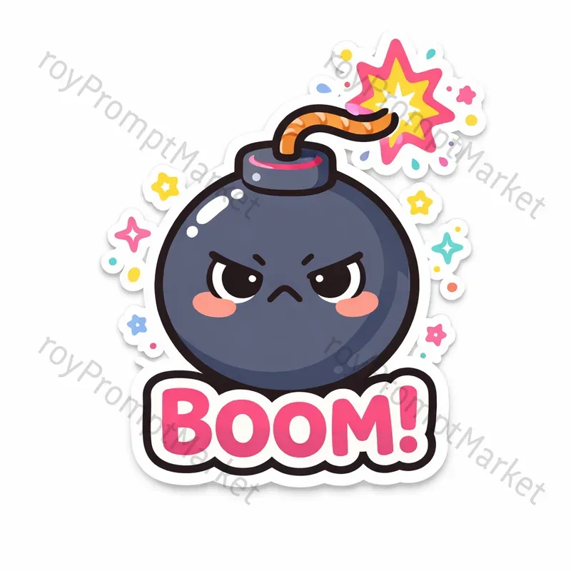 Expressive Clean Sticker Templates