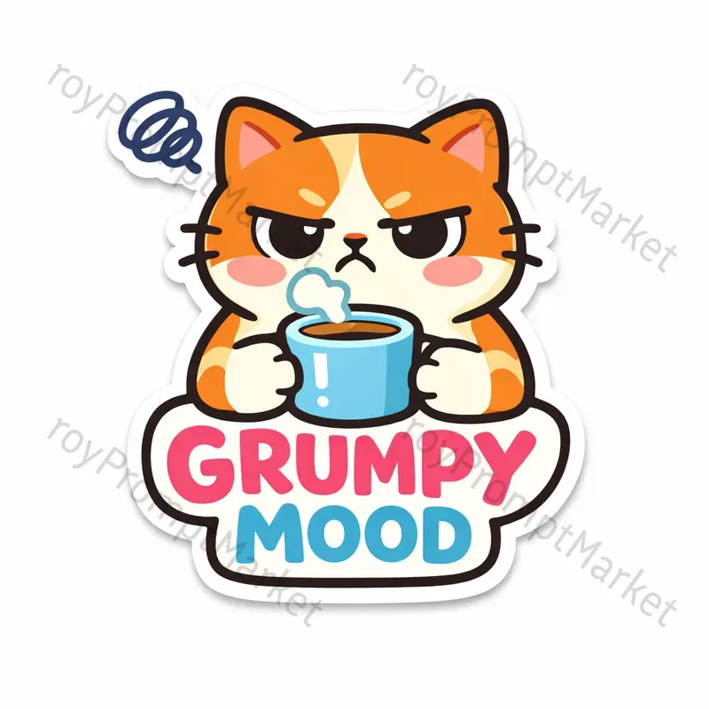 Expressive Clean Sticker Templates