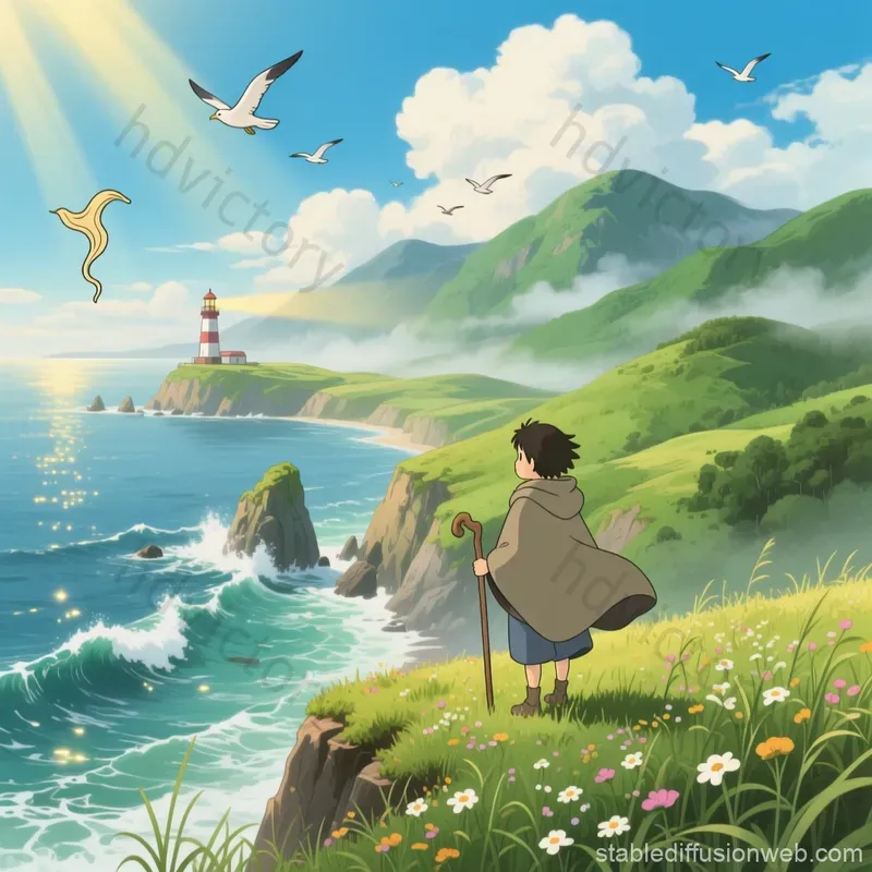 Studio Ghibli Landscape Art